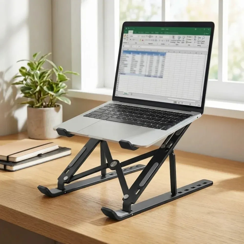 Adjustable ergonomic laptop stand - office