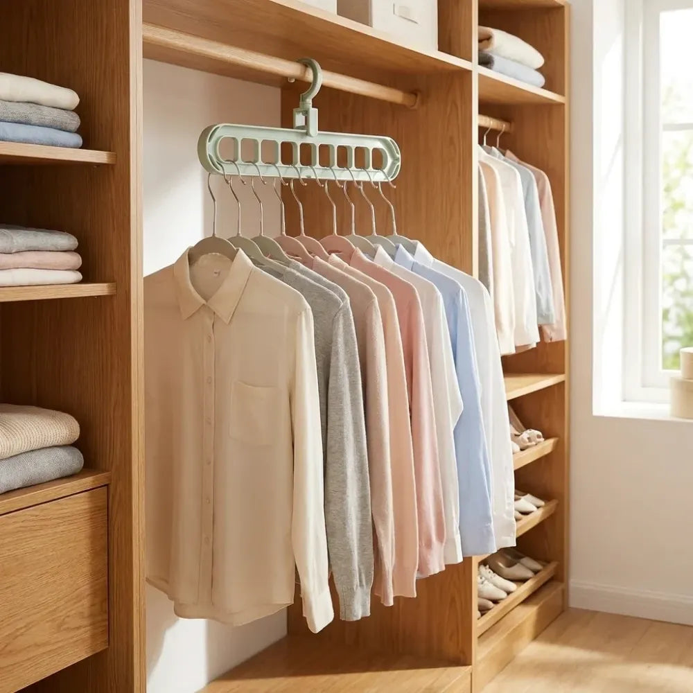 Adjustable folding clothes hangers – pack of 3