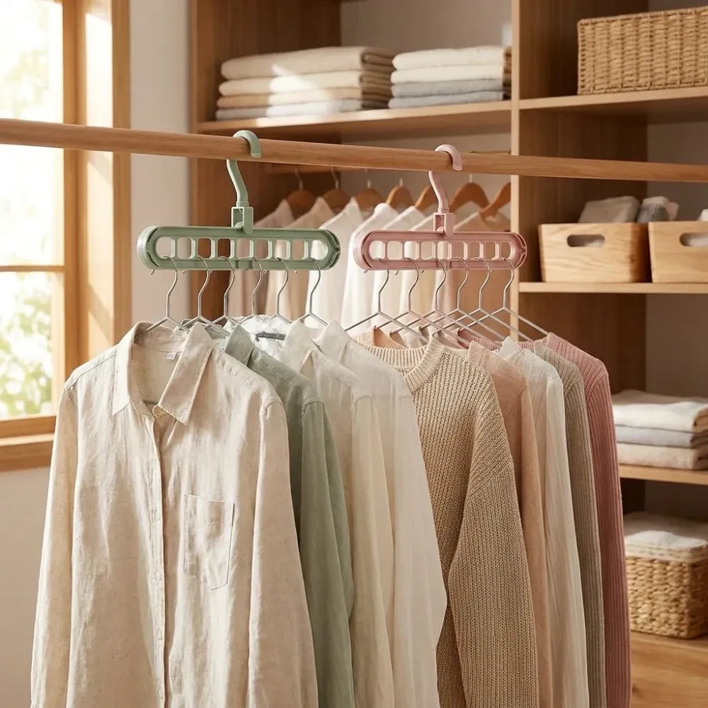 Adjustable folding clothes hangers – pack of 3