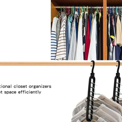 Adjustable folding clothes hangers – pack of 3