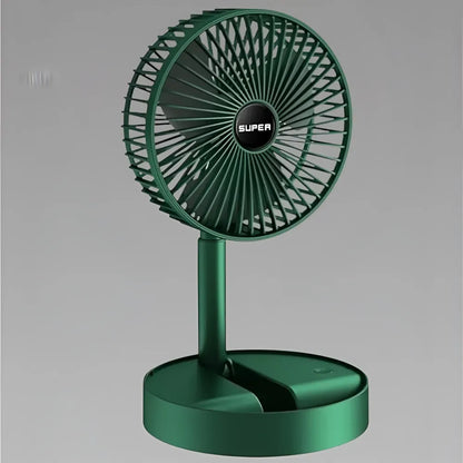 Adjustable height telescopic rechargeable standing fan pedestal