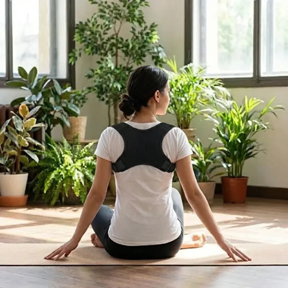 Adjustable posture corrector back support children shoulder belt