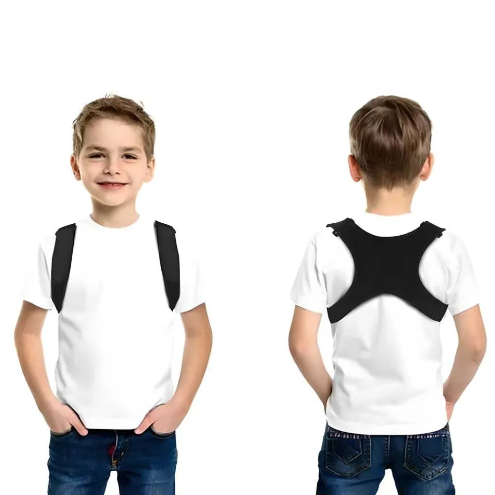 Adjustable posture corrector back support children shoulder belt