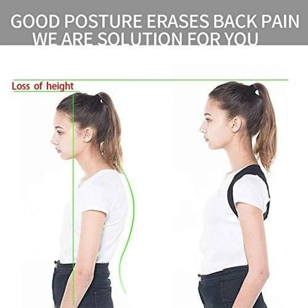 Adjustable posture corrector back support children shoulder belt