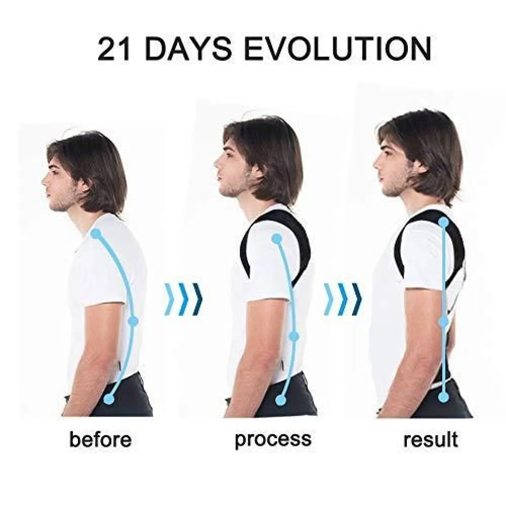 Adjustable posture corrector back support children shoulder belt