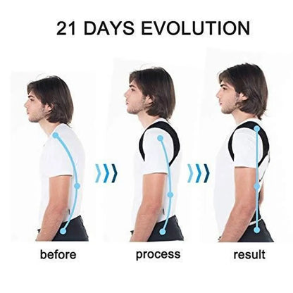 Adjustable posture corrector back support children shoulder belt