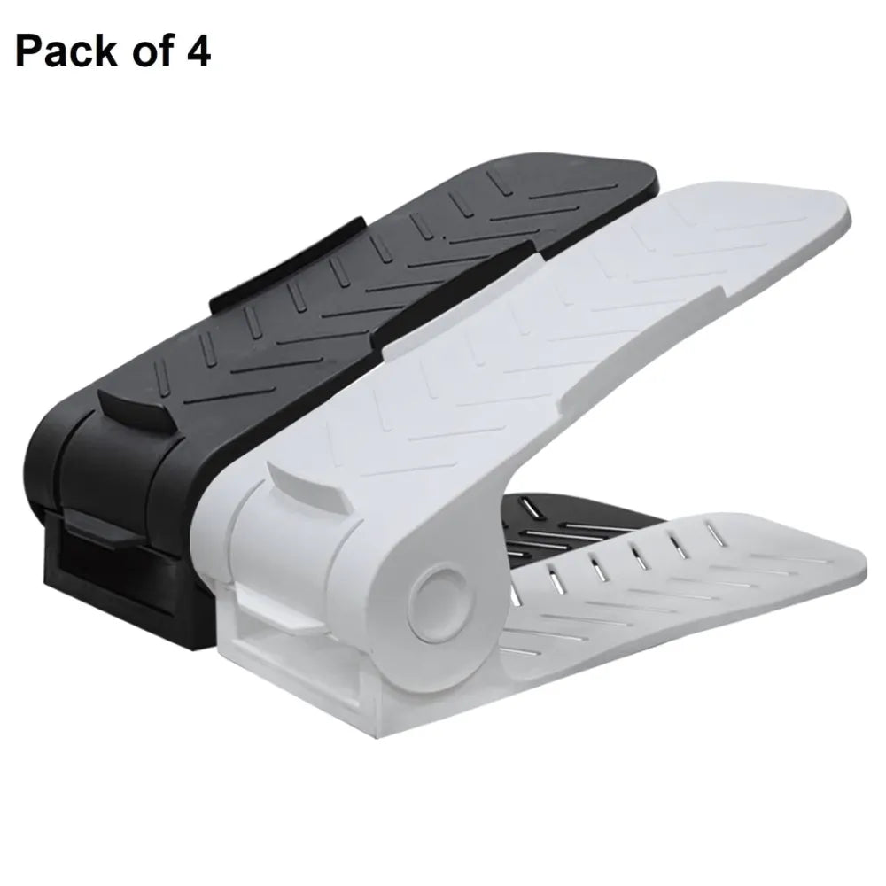 Adjustable shoe organizers - (pack of 4)