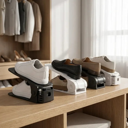 Adjustable shoe organizers - (pack of 4)