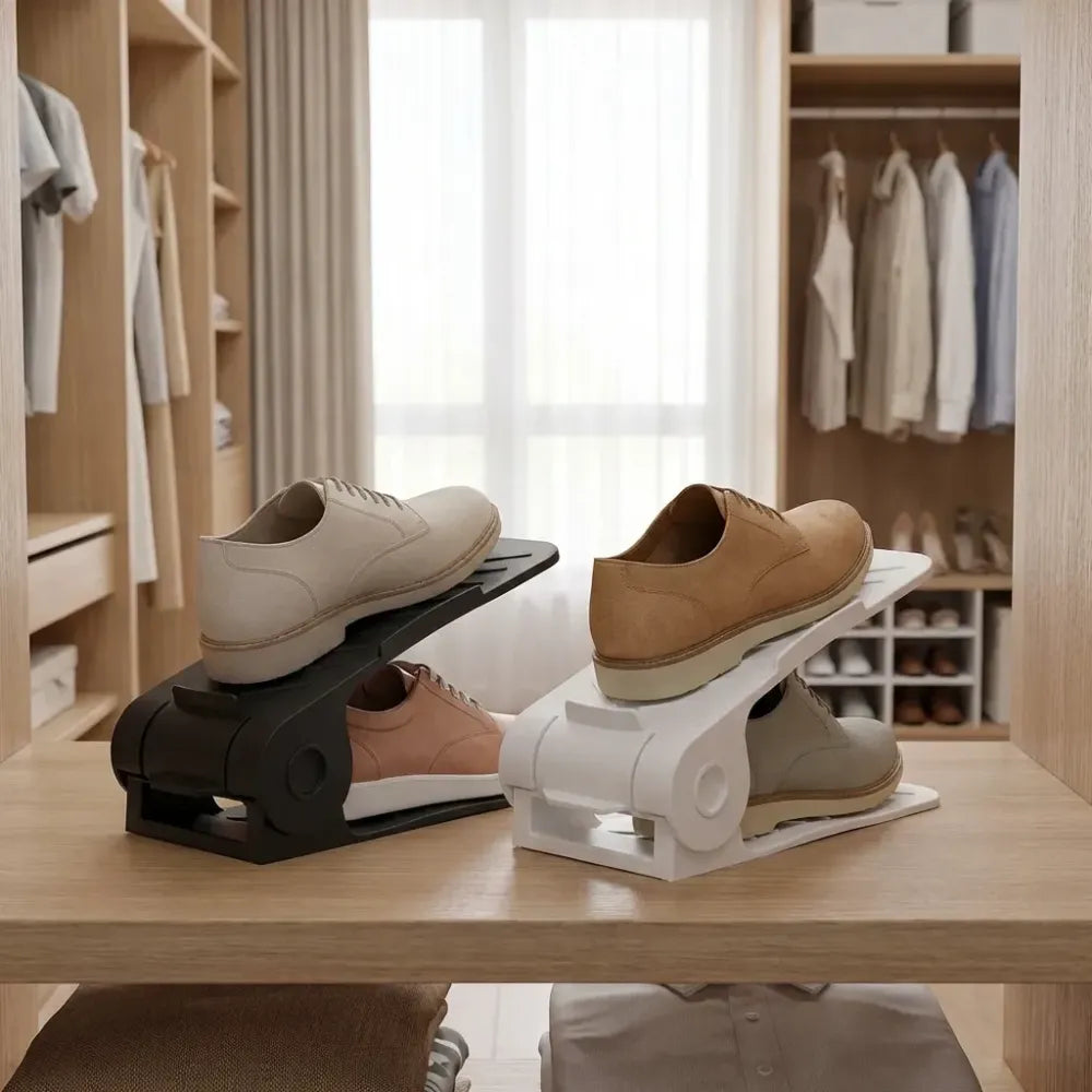 Adjustable shoe organizers - (pack of 4)