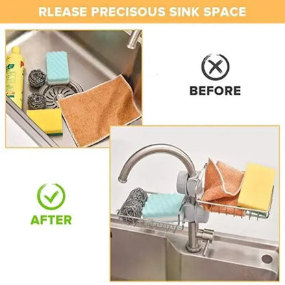 Adjustable sink faucet rack – pack of 1