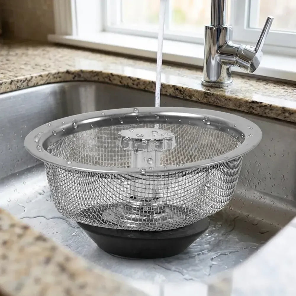 Adjustable sink strainer basket - kitchen tool