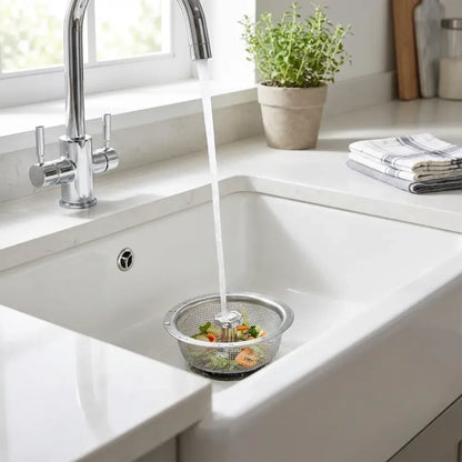 Adjustable sink strainer basket - kitchen tool