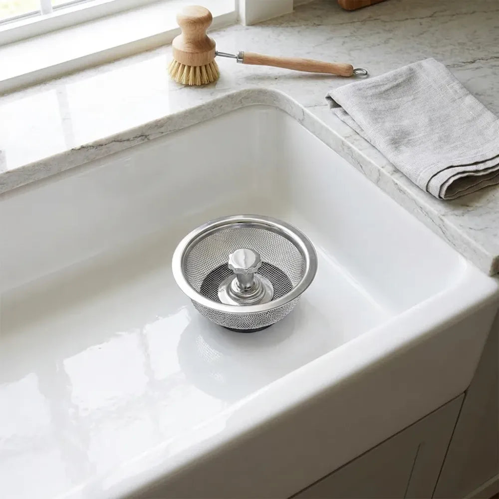 Adjustable sink strainer basket - kitchen tool