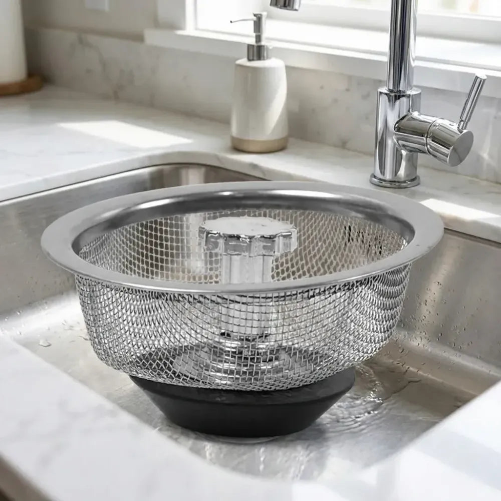 Adjustable sink strainer basket - kitchen tool