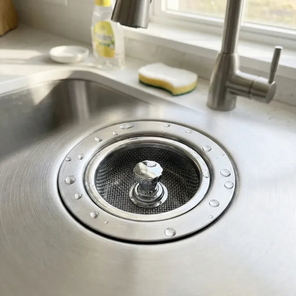 Adjustable sink strainer basket - kitchen tool