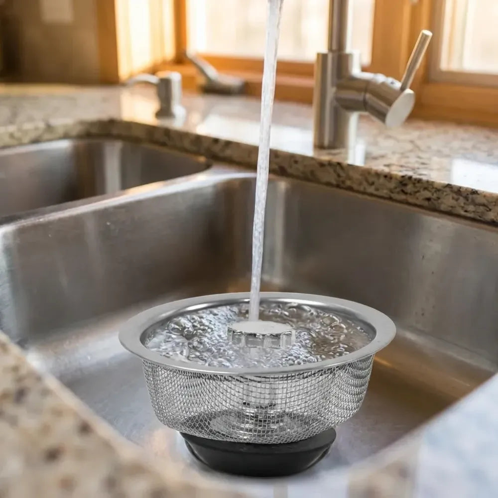 Adjustable sink strainer basket - kitchen tool