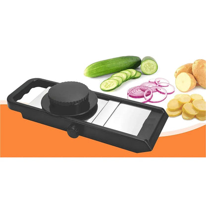 Adjustable stainless steel vegetable slicer - home & kitchen