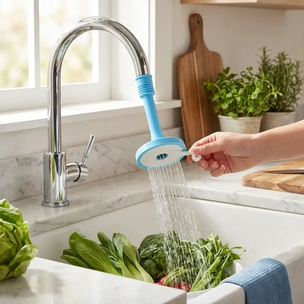 Adjustable water-saving faucet sprayer - home improvement