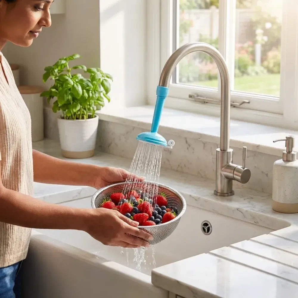 Adjustable water-saving faucet sprayer - home improvement