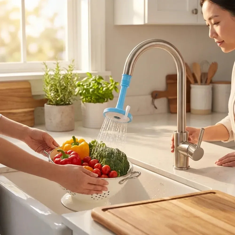 Adjustable water-saving faucet sprayer - home improvement