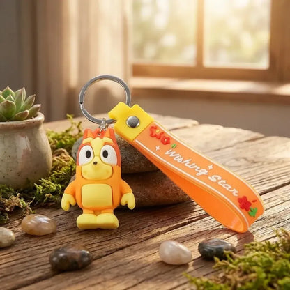 Adorable cartoon character keychain - travel