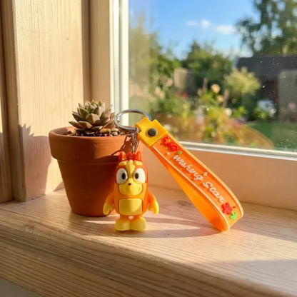 Adorable cartoon character keychain - travel