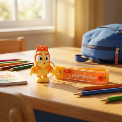 Adorable cartoon character keychain - travel