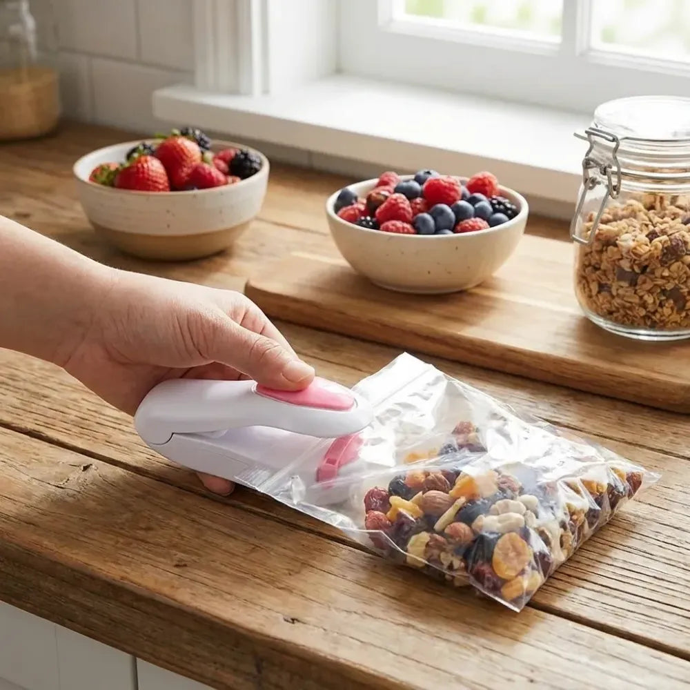 Advanced mini food packet sealer