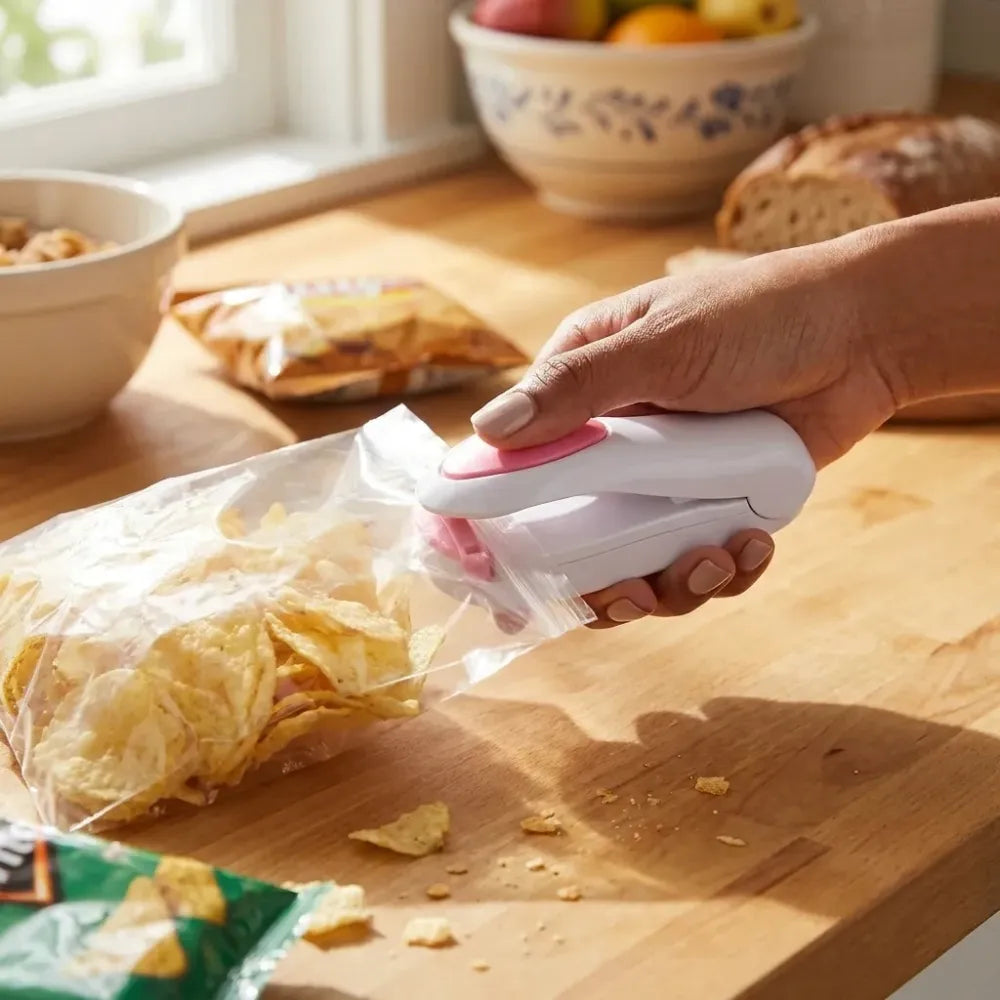 Advanced mini food packet sealer