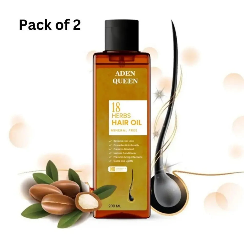 Aen queen 18 herbs hair oil – pack of 2