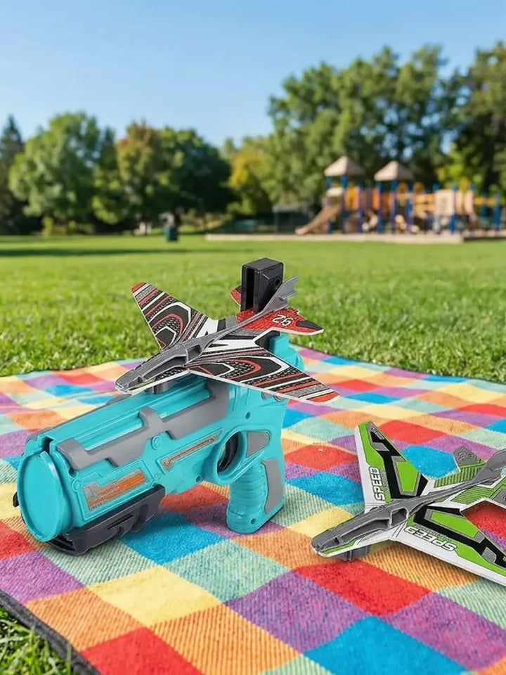 Airplane Launcher Toy with 4 Foam Planes
