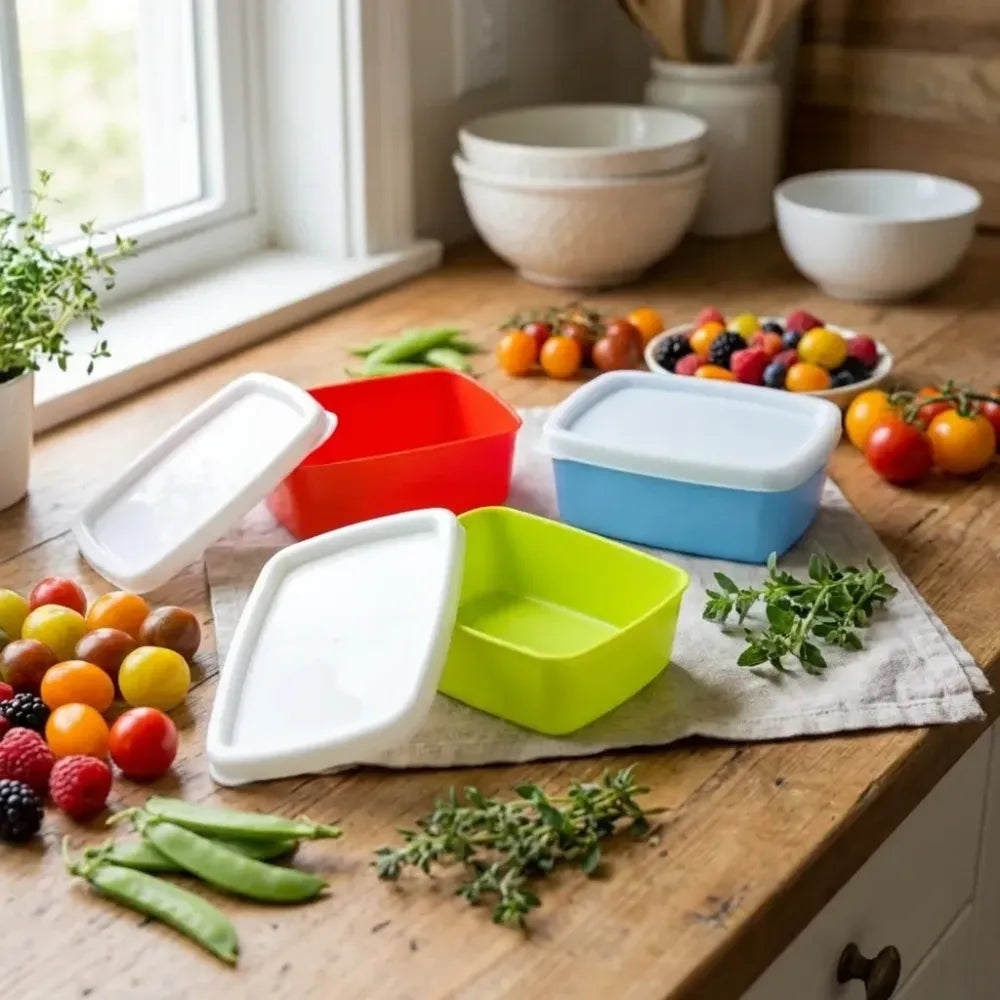 Airtight plastic food containers - home & kitchen