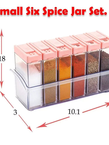 Airtight Plastic Spice Jars