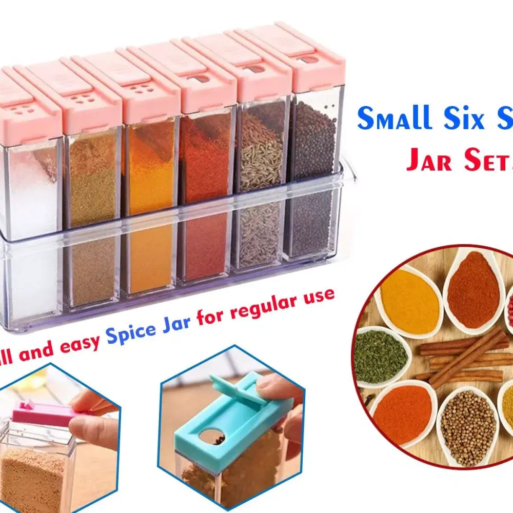 Airtight plastic spice jars - home & kitchen