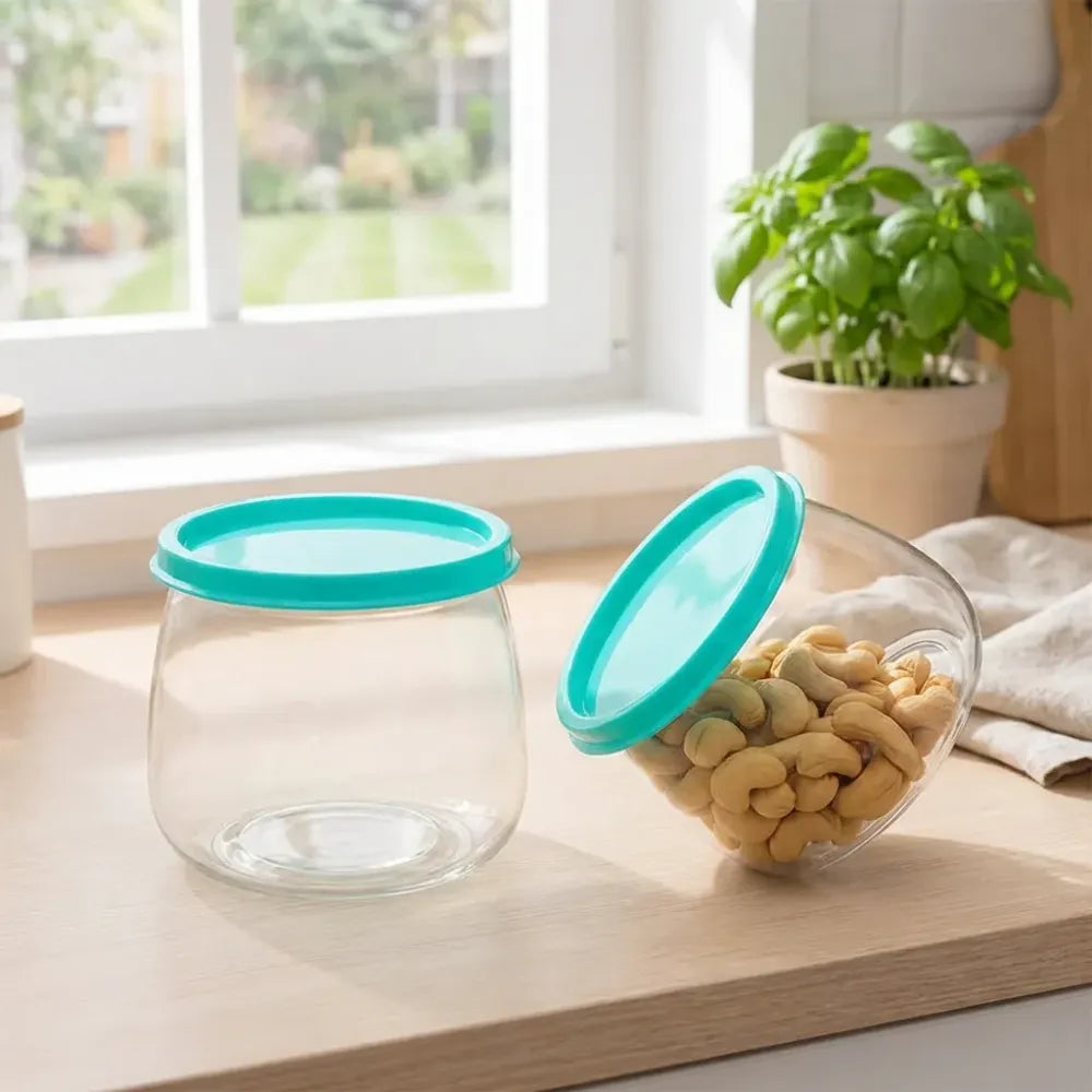 Airtight storage containers set approx 900ml (2 pc) - home & kitchen