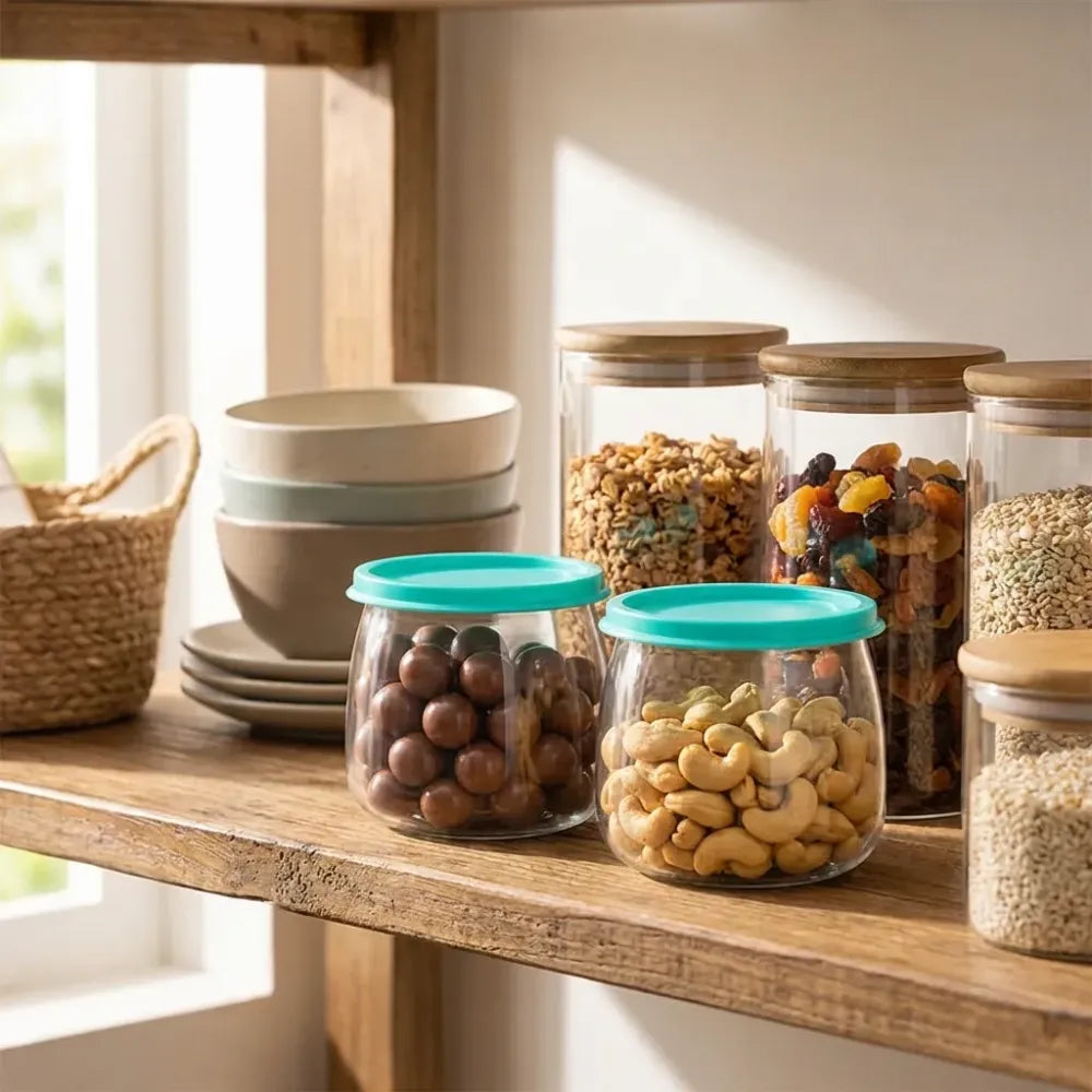 Airtight storage containers set approx 900ml (2 pc) - home & kitchen