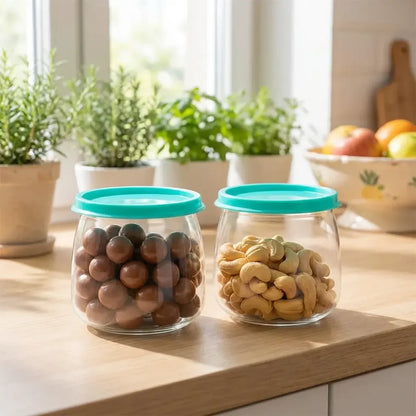 Airtight storage containers set approx 900ml (2 pc) - home & kitchen