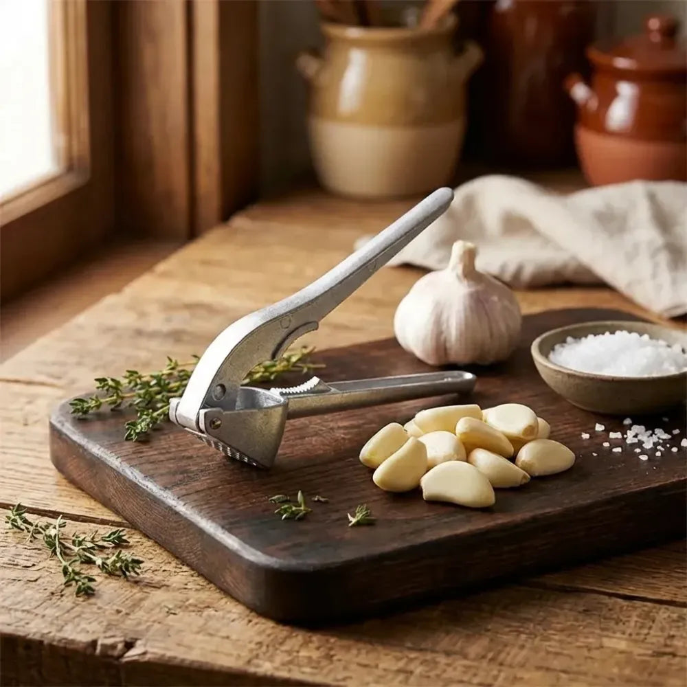 All-aluminum easy garlic press - home improvement