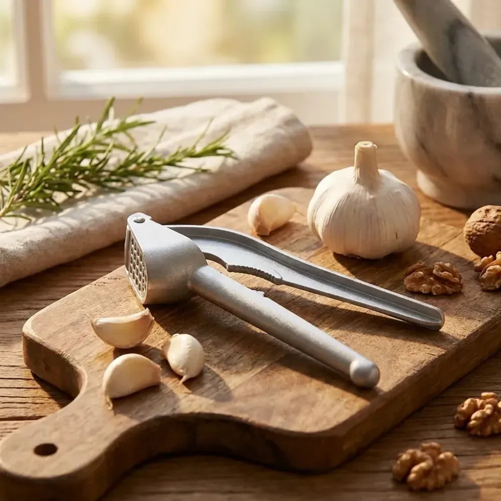 All-aluminum easy garlic press - home improvement