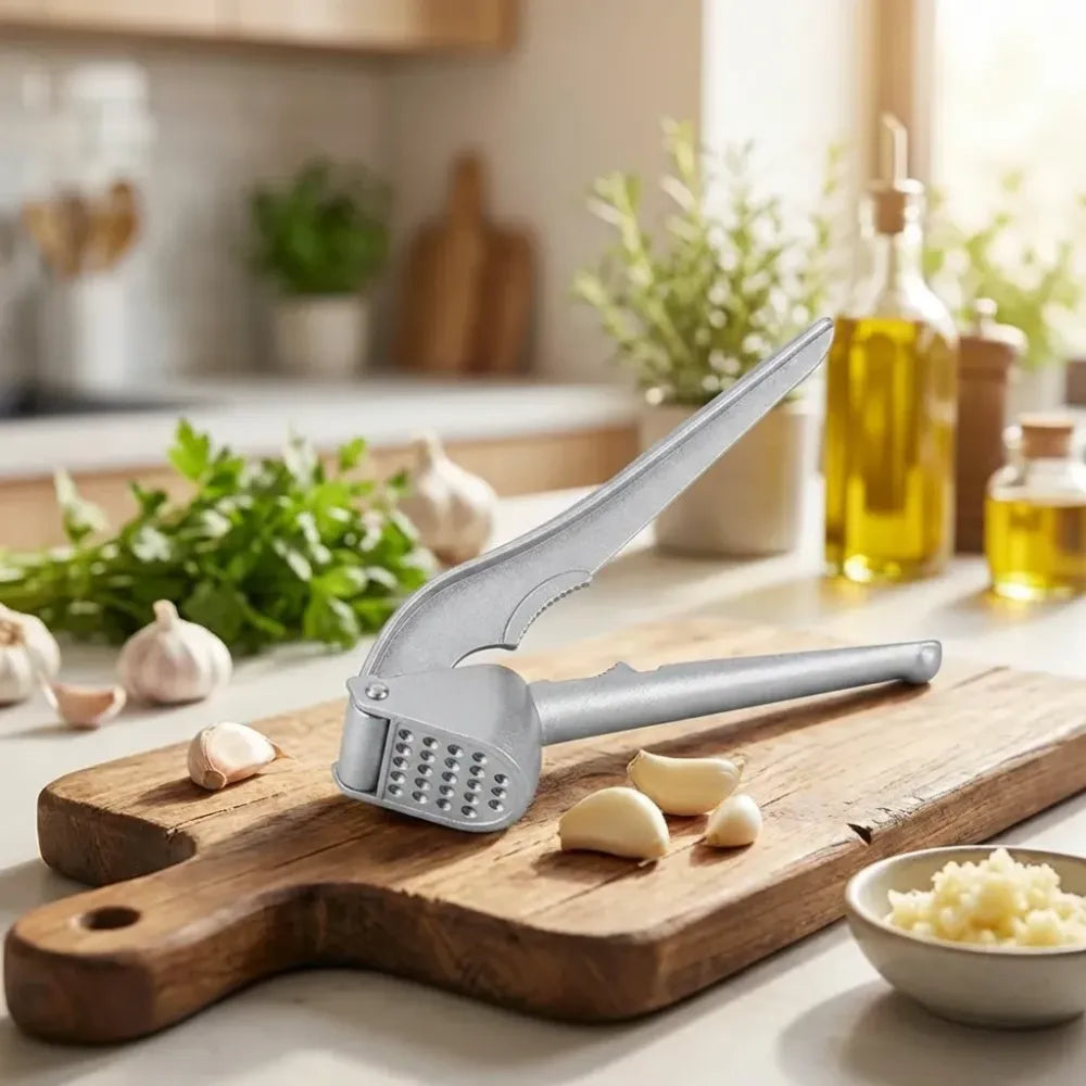 All-aluminum easy garlic press - home improvement