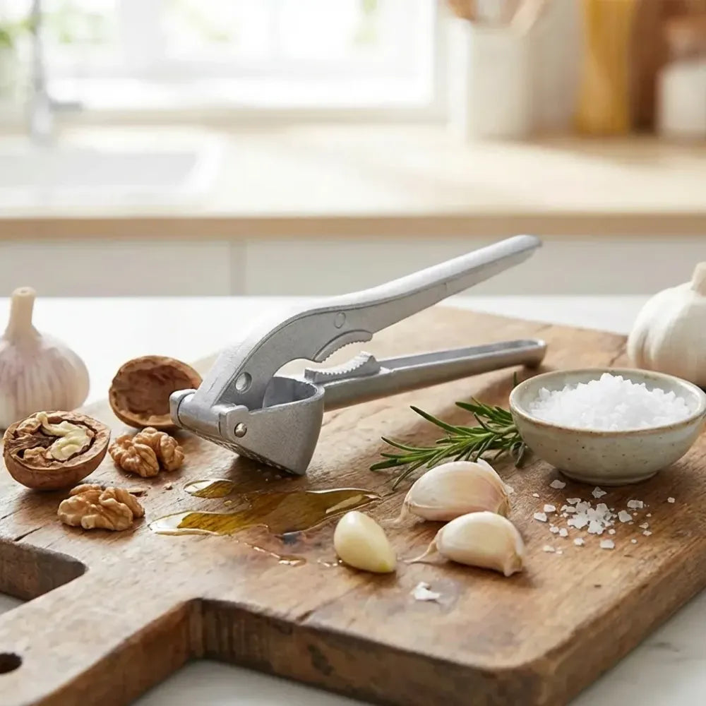 All-aluminum easy garlic press - home improvement