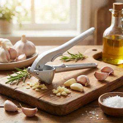 All-aluminum easy garlic press - home improvement
