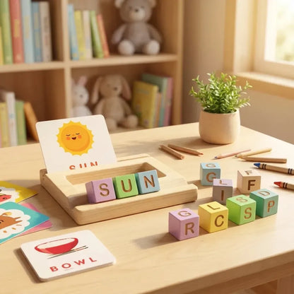 Alphabet spelling puzzle set - toys