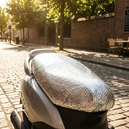 Aluminum foil bike seat cover