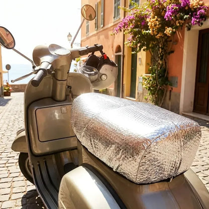 Aluminum foil bike seat cover