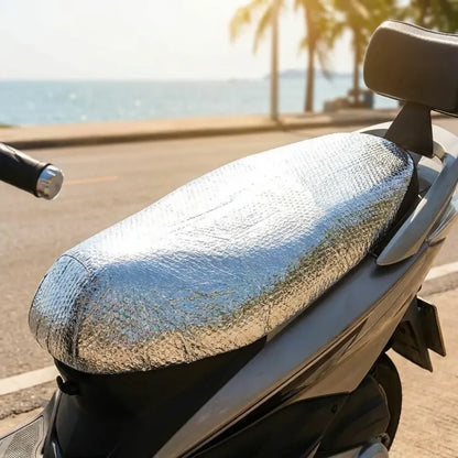 Aluminum foil bike seat cover