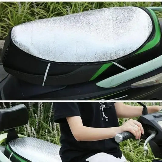 Aluminum foil bike seat cover