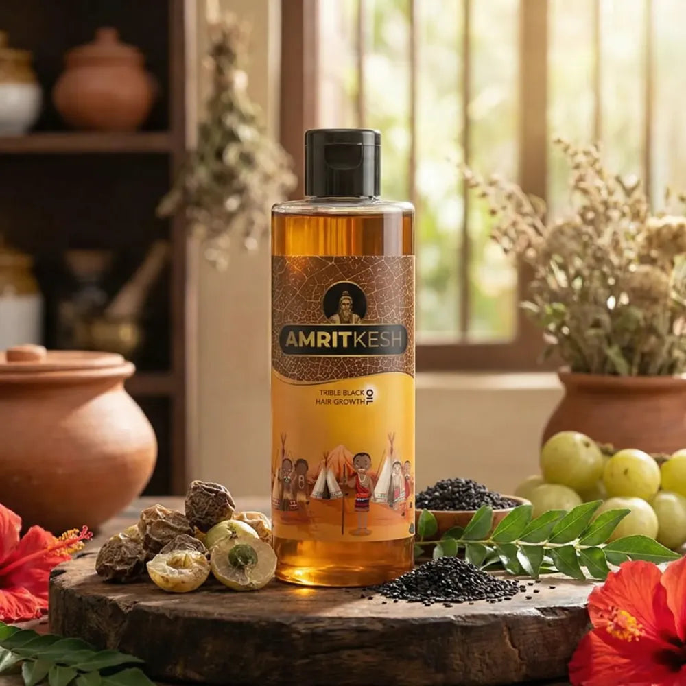 Amritkesh tribal black hair oil - care