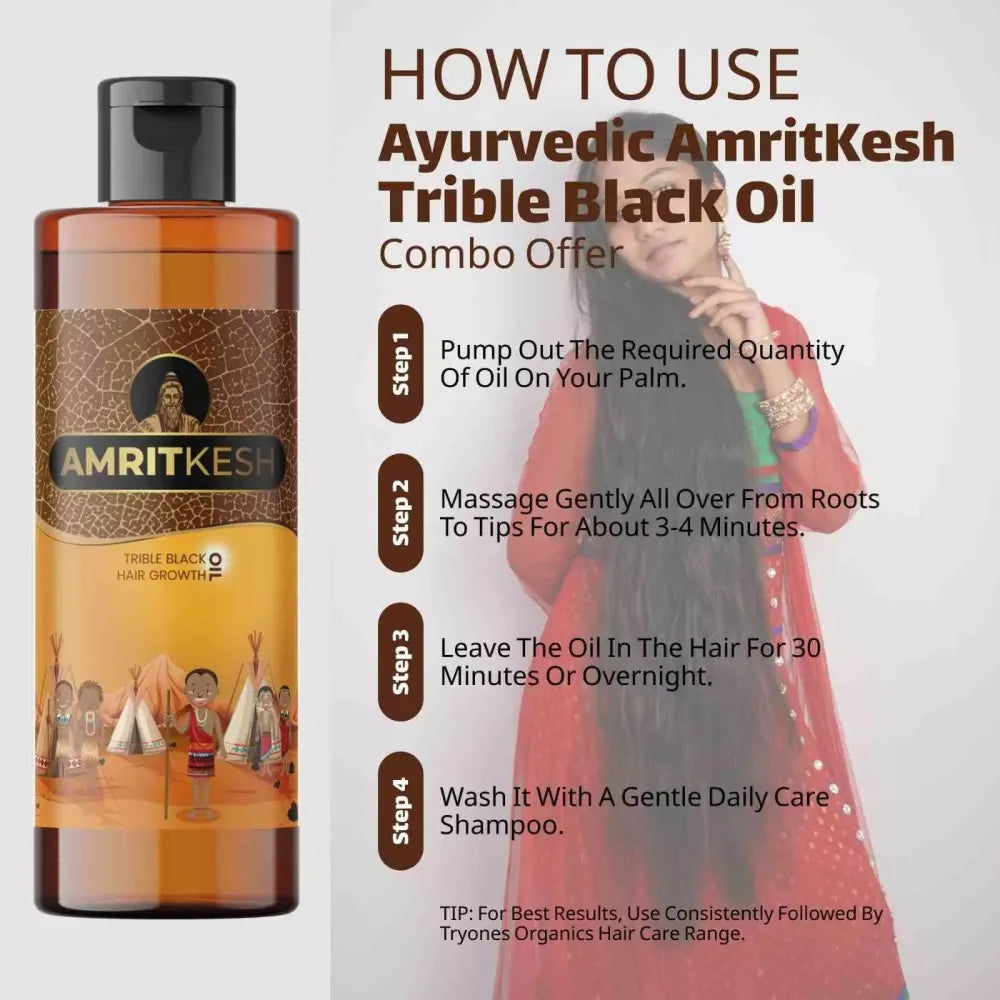Amritkesh tribal black hair oil - care