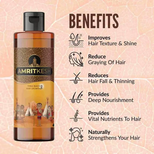 Amritkesh tribal black hair oil - care